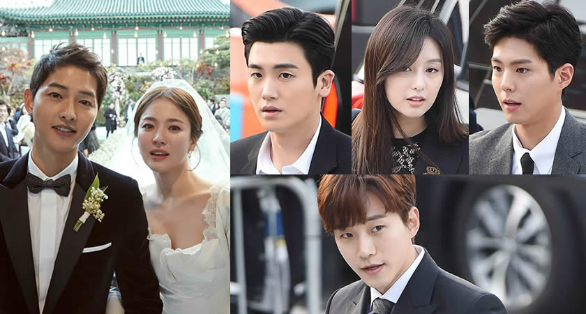 Song-Song Çiftinin Düğünü Katılan Ünlülerden Dolay Bir Kırmızı Halı Etkinliğini Aratmadı